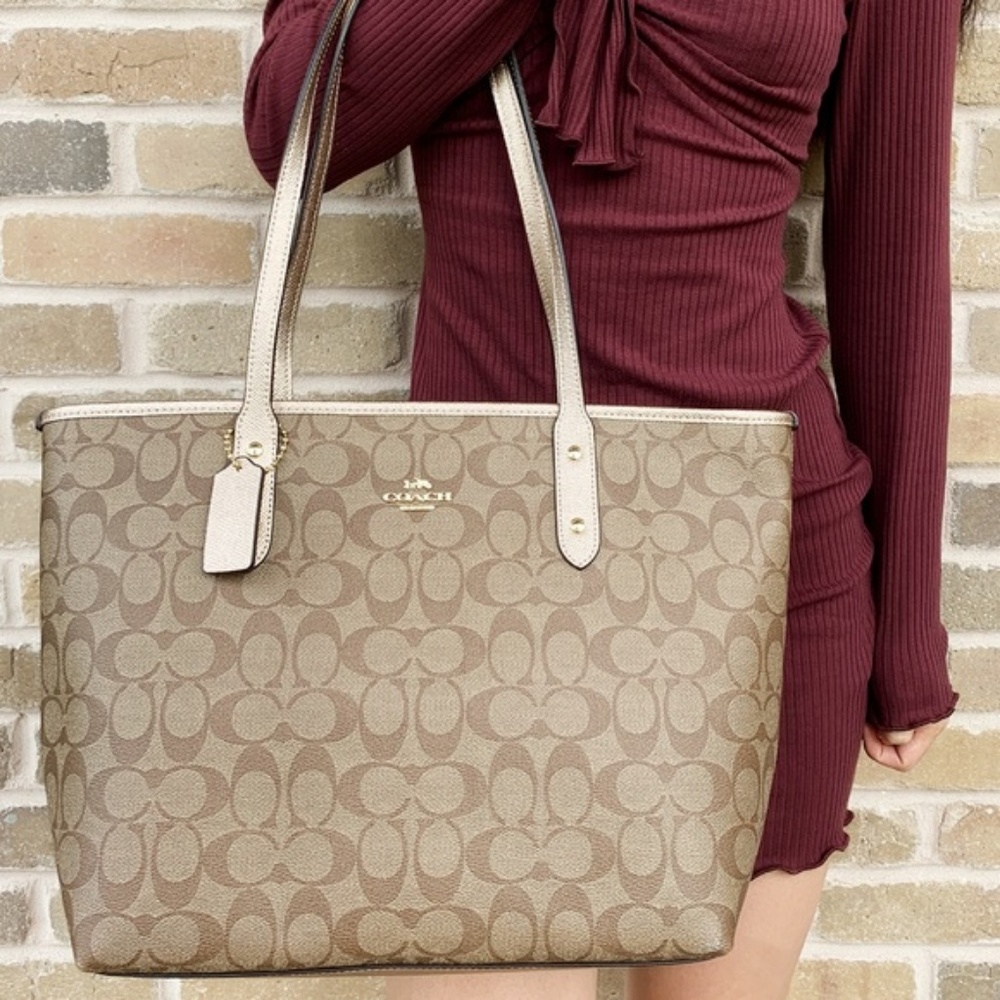 Coach Rose Gold Tote Brand New